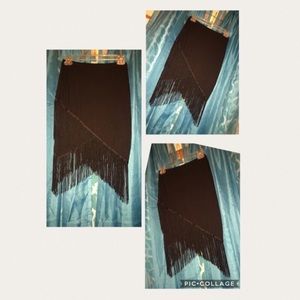 RUE 21 Fitted Skirt with Fringes